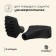 A set of protective caps for tracking sticks, shoes, 2 pcs., Black color