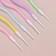 Candles in the cake cocktail "Happy Birthday", 6 pcs, 16.5 cm, multi -colored