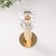Summary Metal for 1 candle d = 4 cm "Alfiya" gold 7.5x7.5x20 cm