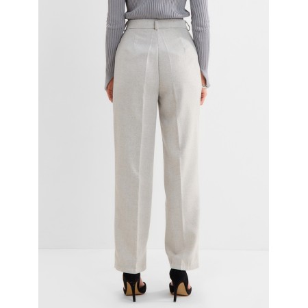 Women's trousers with minku wraps: Modern Classic color-gray, pr 50-1