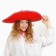 Hat "Mexican", red, size 56–58