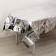 Tablecloth, 138 × 182 cm, silver color