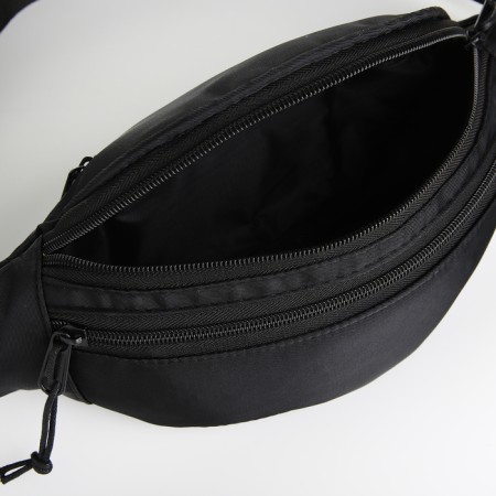 Lightning waist bag, 2 pockets, black color-4