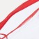 Lightning cosmetic bag, red/transparent color