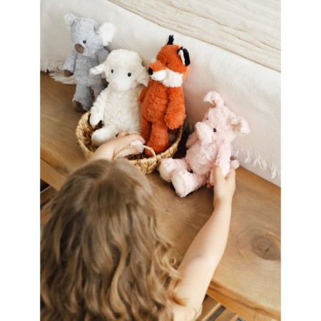 Soft Gulliver toy "lamb elf", white color, 28 cm-12