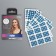Facial tape, set, 6 sheets, blue color