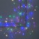 Garland "tinsel" 5 m Rosa, IP20, silver thread, 100 LED, glow of multi, 12 V