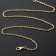 A chain with a carbine l = 45 cm (set 5 pcs.) 0.5 mm, cm-1935, color gold