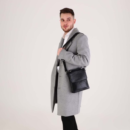Male bag, black color-7