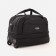 Road bag on wheels, a lightning department, with an increase, an outer pocket, black color