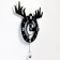 Wall clock, series: pendulum, "hunter", smooth move, 64x78 cm