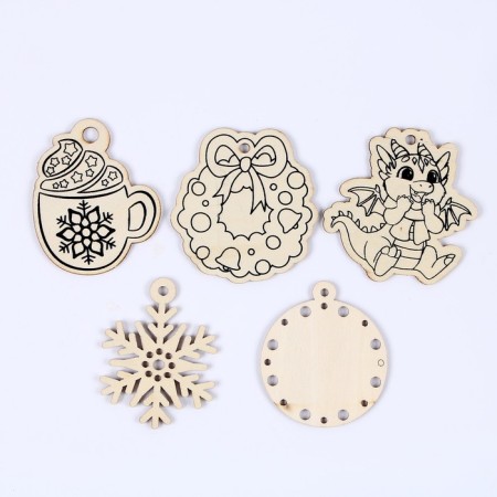 Set for creativity "Christmas toys. Do it yourself: Dragon ”5 pcs.-1