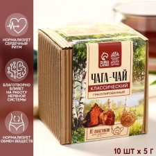 Chaga tea, class, strengthening the walls of blood vessels, normalizes metabolism, 50 g.