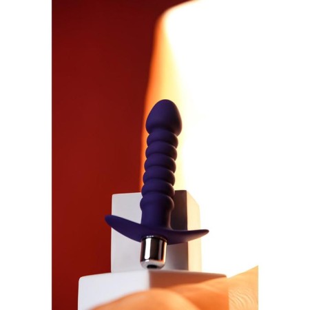 Anal vibrator Todo byfa Condal, moisture resistant, silicone, purple color, 14 cm, d = 2.9 cm-6