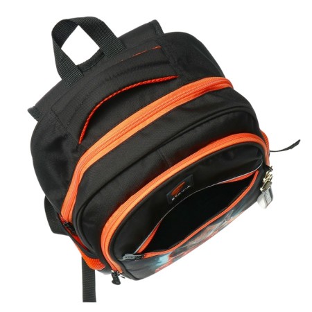 School backpack, 40 x 33 x 19 cm, ergonomic back, Stavia "capybara", black/orange-7