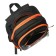 School backpack, 40 x 33 x 19 cm, ergonomic back, Stavia "capybara", black/orange