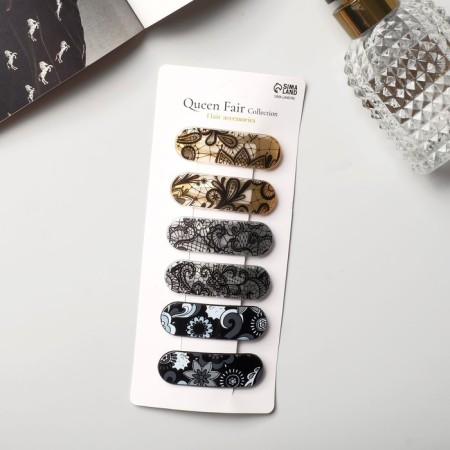 Invisibility for Herty hair (set 6 pcs) grace patterns, 5.5 cm-2