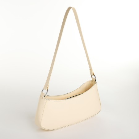 Bag Women's Baget with a zipper, milk color-1