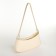 Bag Women's Baget with a zipper, milk color