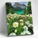 Picture on the numbers "Chamomile Field in the Mountains", 40 × 50 cm, 25 colors