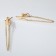 Earrings metal "chains" lightning, color gold