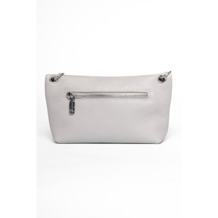 Bag Cross-Body Women's, genuine leather, ludor gray, 25x7x13 cm-1