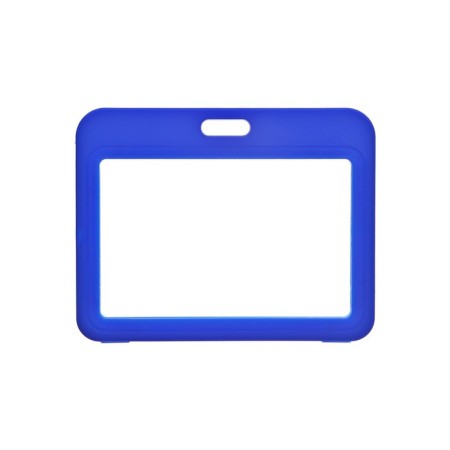 Horizontal badge, external 100 x 78 mm, internal 85x54 mm, blue