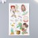 Tattoo on the body color "Little Mermaid. Rainbow" 12x7.5 cm