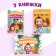 A set of reusable coloring, 3 pcs, Masha and the bear