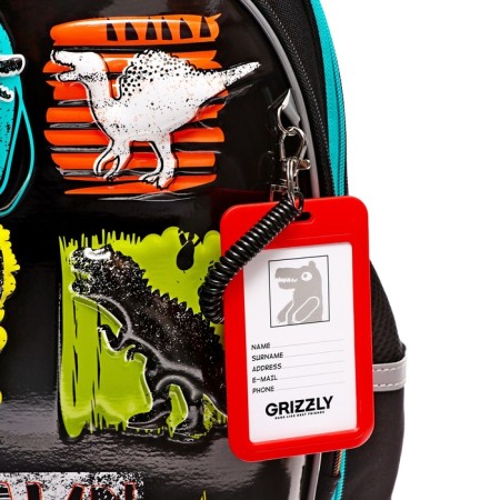 Frame saturation, 36 x 28 x 20 cm, Grizzly, + keychain-beag, black-7