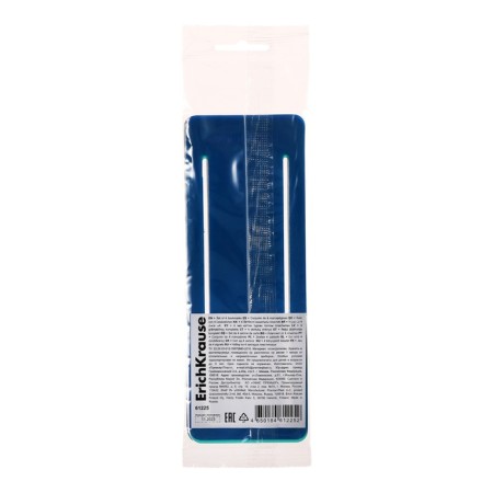 A set of 4 bookmarks of plastic Erichkrausemat Ice Metallic, rectangular, mix-2