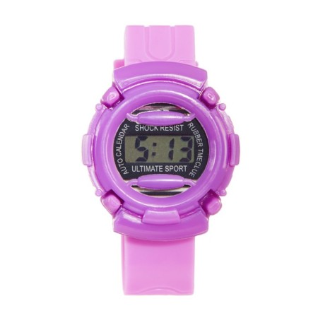 Watch of washing electronic, children, D-4 cm, strap L-22 cm, purple