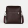 Men's bag over the shoulder, Textura, artificial leather, brown color