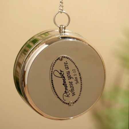 Table clock 32x22 cm, (diameter of 8 cm hours), brass-6