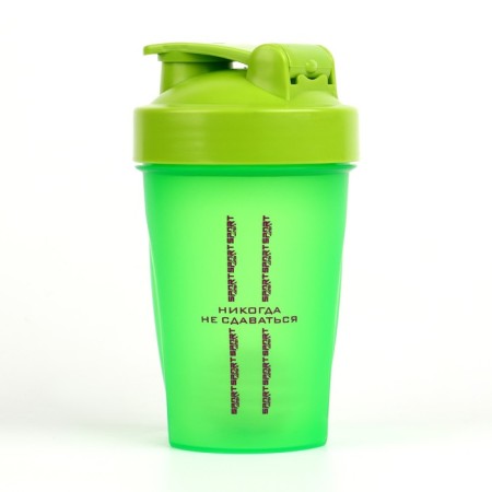 Shaker, 400 ml, series: Crossfit, "never give up"