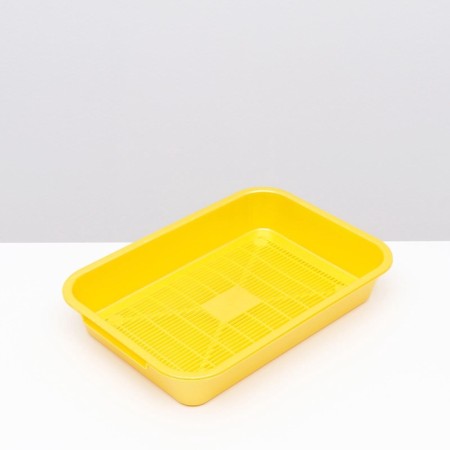 Medium pearl toilet with a mesh of 36 x 26 x 6.5 cm yellow-3