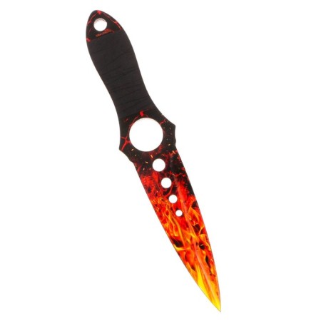 Souvenir weapon knife skeletal "fire", length 21 cm-3
