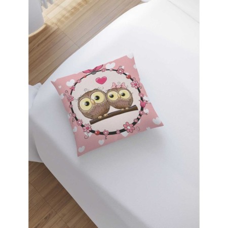 Decorative pillowcase "Love gossip", on a zipper, size 45x45 cm-1