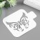Plastic stencil "Butterfly" 9x9 cm