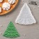 Silicone Mold "Patterned Christmas tree", 12.5 × 12 cm, the color is transparent