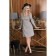 Women's dress, size 52, gray color