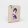 Lightning wallet, card for cards, for coins, beige color