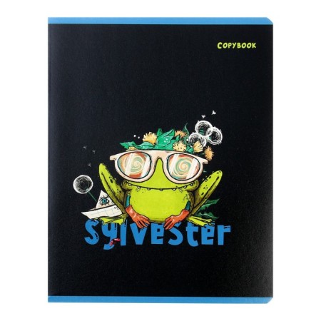 Notebook 48 sheets, in a cage, "Sylvester", cover coated cardboard, twin-lak, UV-lak, 5 designs-4