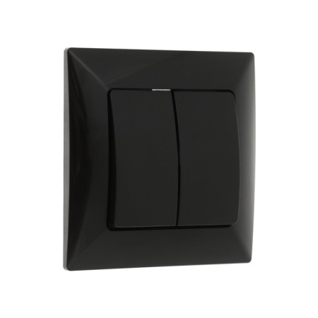 Luazon Lighting "Antei" switch, 10 A, 2 keys, hidden, black-1