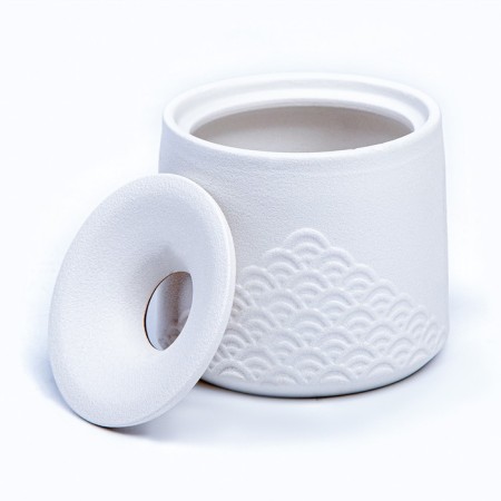 Ceramic ashtray for cigarettes and sticks "Style", 11 x 10 cm, d = 2.2 cm, white-2