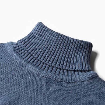 Knitted children's suit (sweater and trousers) minku, blue color, height 104 cm-7
