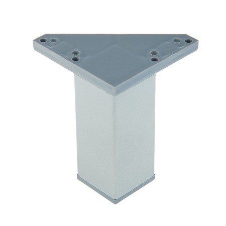 Stationary support, square OSK - 100 K, H = 100 mm, matte chromium color