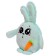 Soft toy "Bunny Pupsik", menthol color, 20 cm