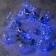 Garland “thread” 3 m dews with nozzles “volumetric bulbs”, IP20, silver thread, 100 LED, glow blue, 3.5 in
