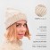 Women's hat minku, milk color, rr 56-58